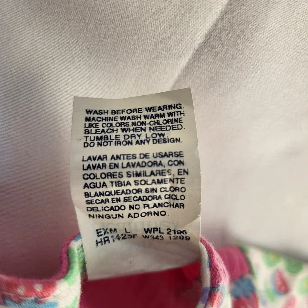 NWT Vintage Size 6-9 Month Pink Baby Girl Healthtex Romper Watermelon Kiwi